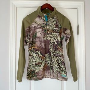 Cabela’s OutfitHER Camo Quarterzip.